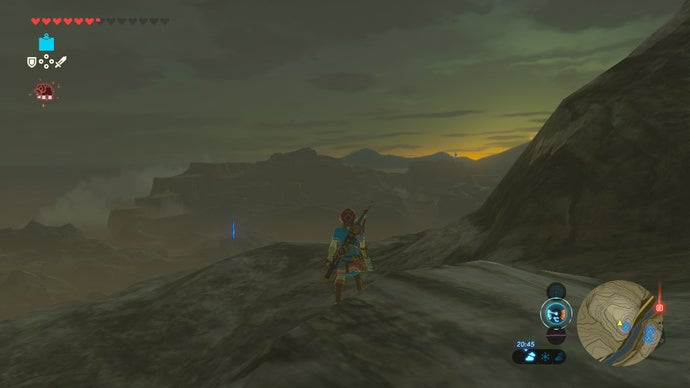 Escalada das montanhas Zelda