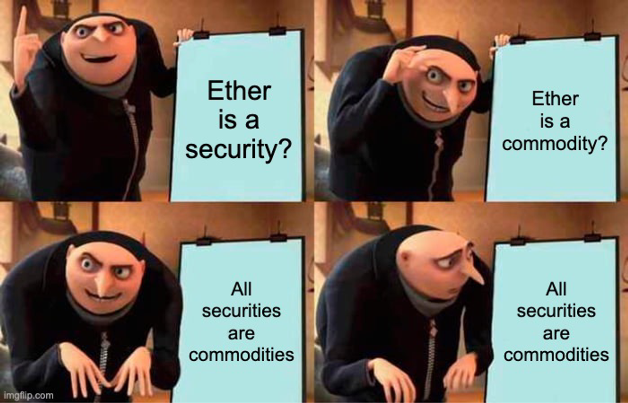 Is Ether a security? meme