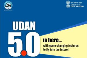شہری ہوا بازی کی وزارت نے ہندوستان میں علاقائی رابطے کو بڑھانے کے لیے UDAN 5.0 کا آغاز کیا