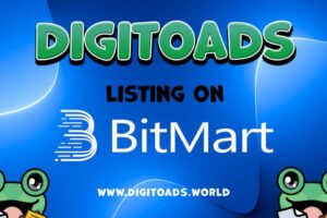 Uus Meme Coin DigiToads (TOADS) märk, mis lisatakse BitMart Exchange'i