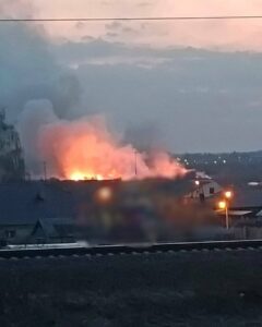 Possible explosions and large fire at the Voronezh Aircraft Plant in Russia