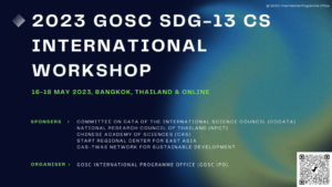 فتح التسجيل: ورشة عمل GOSC SDG-13 CS ، 16-18 مايو 2023 ، بانكوك ، تايلاند