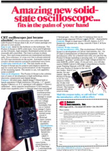 Gadgets retro: el osciloscopio de bolsillo de 1983