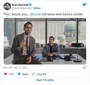Ryan Reynolds sostiene la società canadese Fintech Nuvei (e racconta una storia)