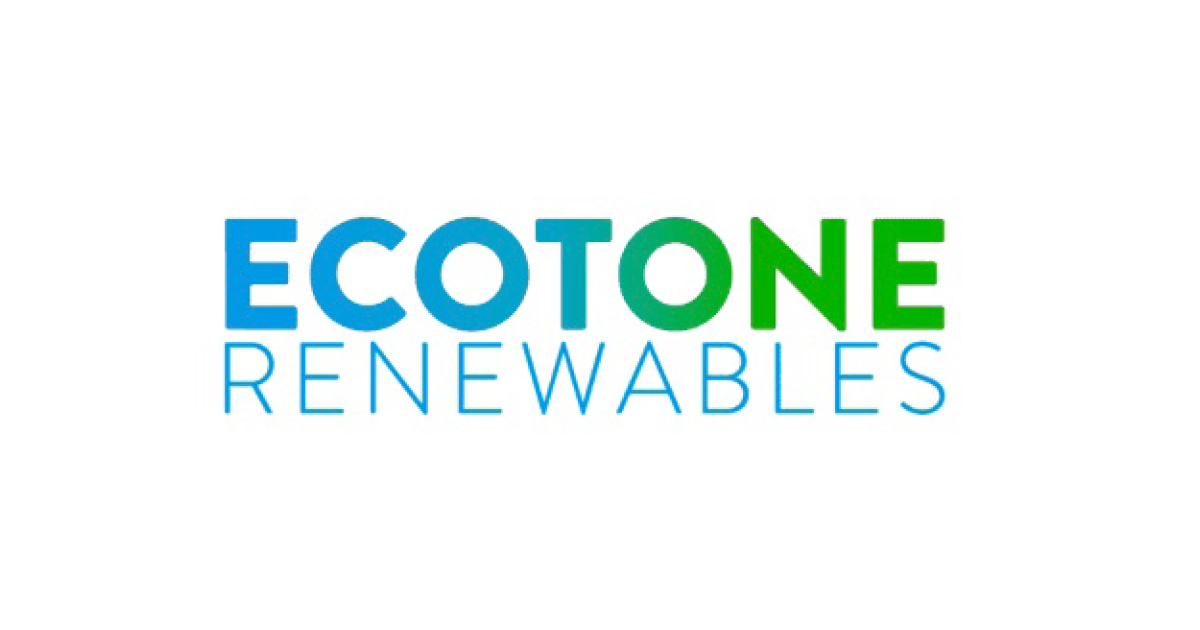 The words 'Ecotone Renewables' in green and blue