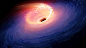Ein supermassereiches Schwarzes Loch zerreißt einen riesigen Stern in einer Darstellung, die heller, energiereicher und langlebiger ist als alle zuvor beobachteten