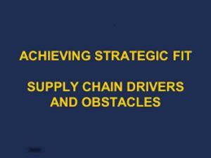 Supply Chain Management og dens drivere: