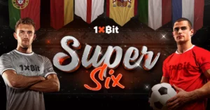 در Super Six 1xBit شرکت کنید و استخر جایزه 6 BTC را به اشتراک بگذارید