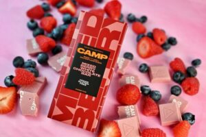 The Source Expands CAMP Solventless Rosin Chocolate Bar Selections with First of Its Kind Vegan Chocolate Bar, White Chocolate Mixed Berry