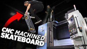CNC の巨人がアイソグリッド スケートボードを設計および機械加工する
