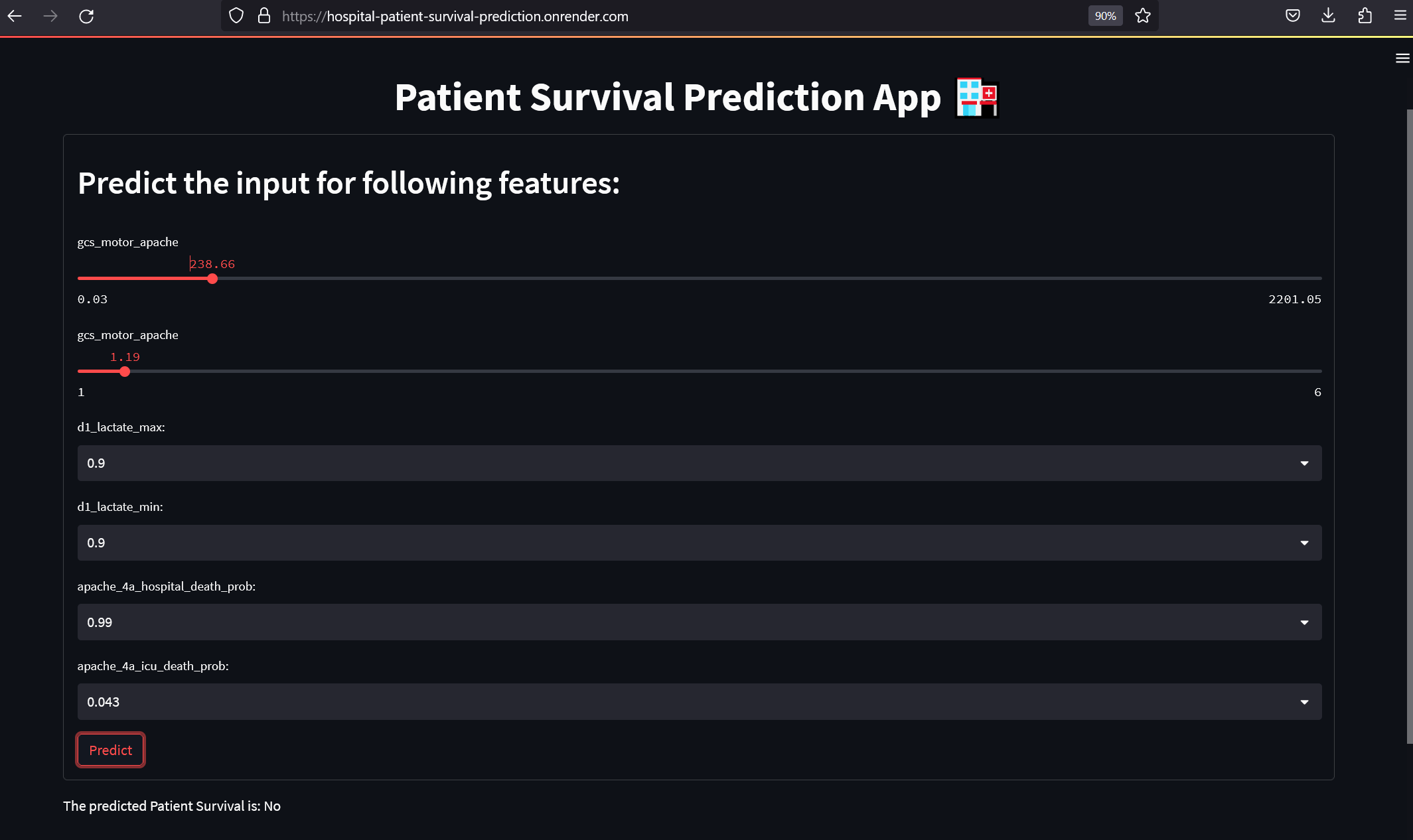 survival prediction | HealthCare