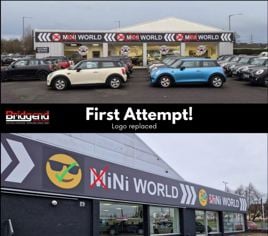 Gebrauchtwagenhändler rebrandet nach juristischer Drohung von Mini um