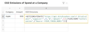 Using DitchCarbon with Rows.com