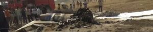 В результате крушения МиГ-3 ВВС Индии погибли 21 мирных жителя, пилот благополучно катапультировался