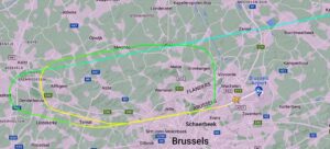 Der für SWISS verkehrende airBaltic A220 startete den Sinkflug am Flughafen Brüssel zu früh