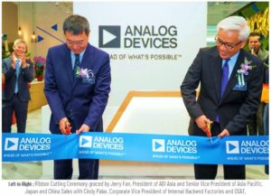 A Analog Devices fortalece ainda mais suas operações no Sudeste Asiático com a nova instalação em Cingapura