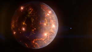 खगोलविदों को सौर मंडल के बाहर एक संभावित ज्वालामुखी से ढकी स्थलीय दुनिया मिली है