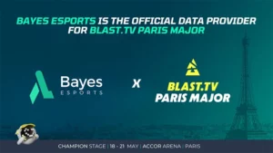 Furnizor oficial de date Bayes Esports pentru BLAST.tv Paris Major