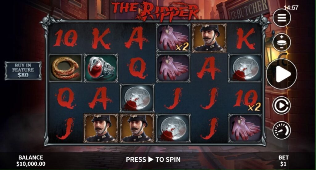 The Ripper slot reels by Skywind
