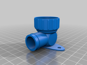 Bottle to 3/4″ hose adapter #3DThursday #3DPrinting