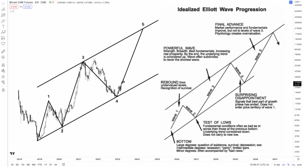 bullish or bearish bitcoin Elliott Wave principle