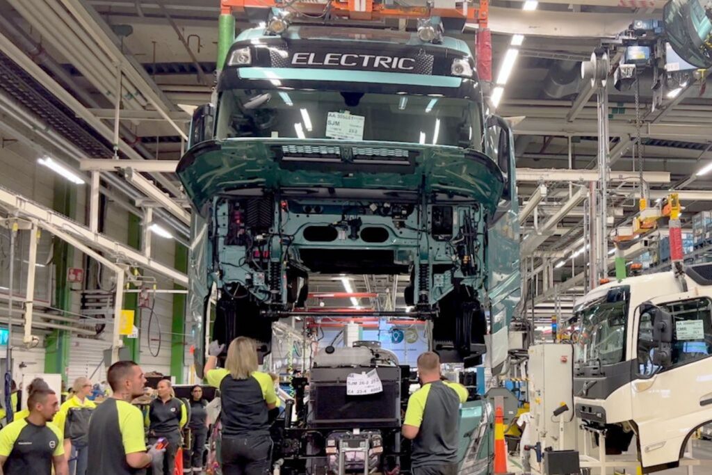 Volvo electric truck at Tuve production start REL