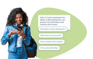 Chatbot für Bildung: Verbessern Sie die Kommunikation und Anmeldungen