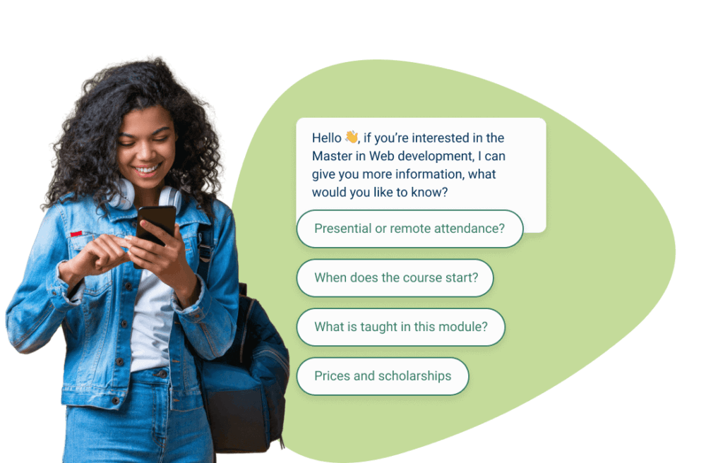 Education chatbot guiding students
