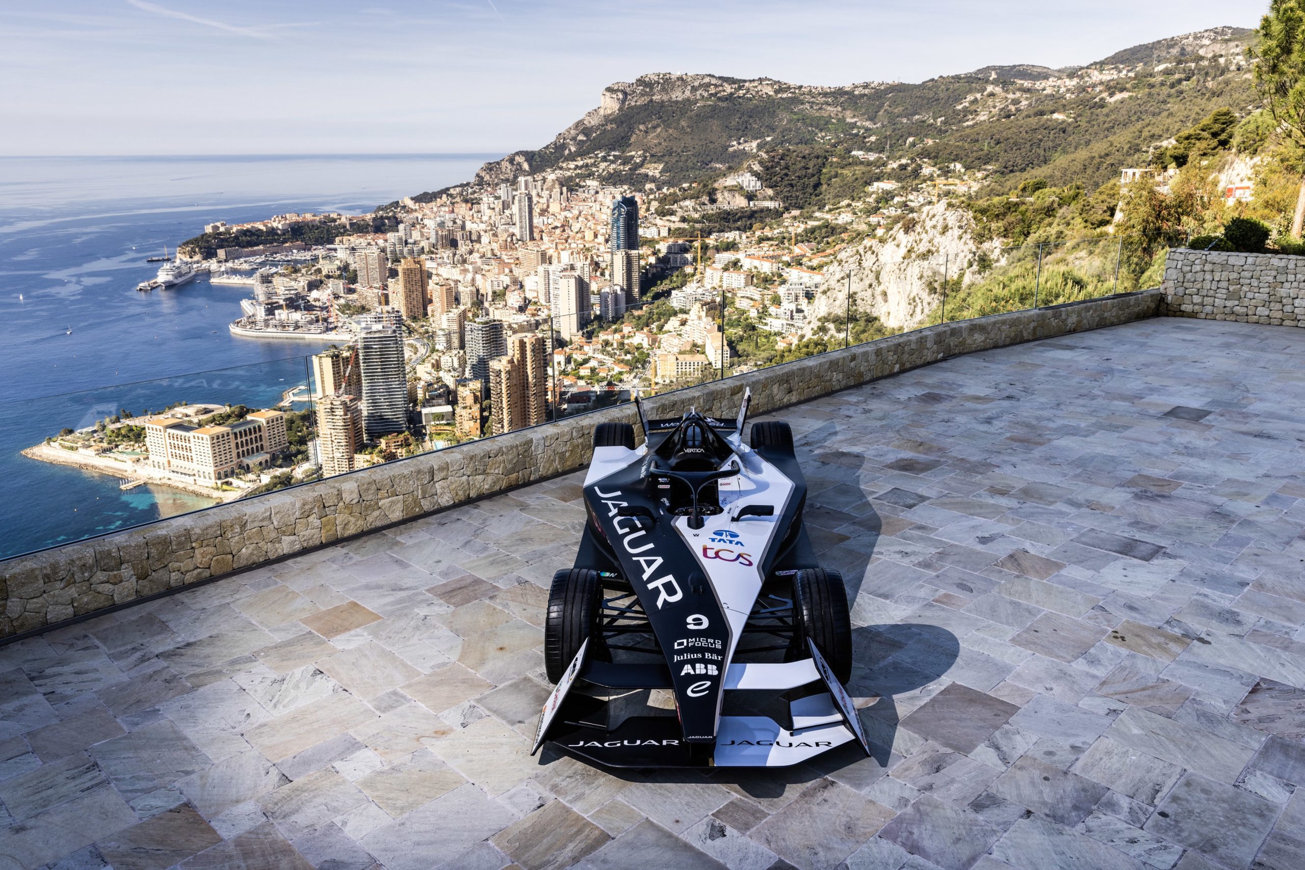 Formel-E-Auto von Monaco und Jaguar