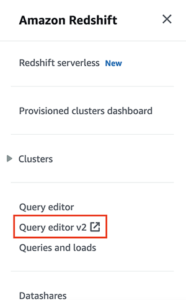 Data load made easy and secure in Amazon Redshift using Query Editor V2