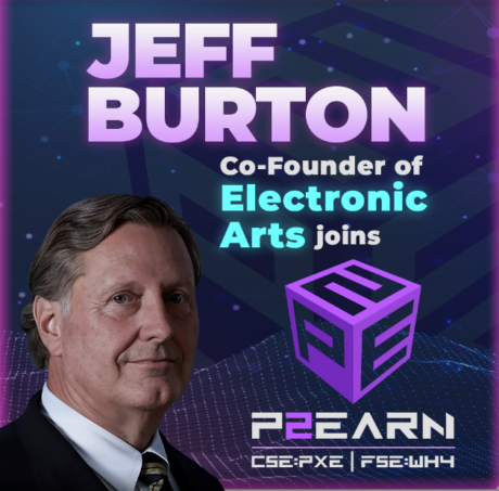 EA’s Jeff Burton Joins P2Earn Inc As Chairman Of Advisory Board