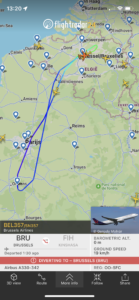 Індикатор вібрації двигуна змушує Brussels Airlines Airbus A330 повернутися до Брюсселя