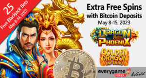 Everygame Poker προσφέρει 90 δωρεάν περιστροφές για καταθέσεις Bitcoin από τις 8 Μαΐου έως τις 15 Μαΐου 2023