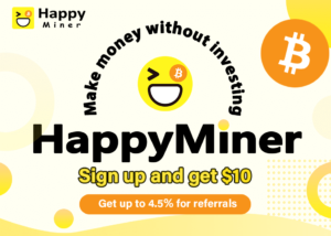 HappyMiner giver den bedste passive indkomst med cloud mining
