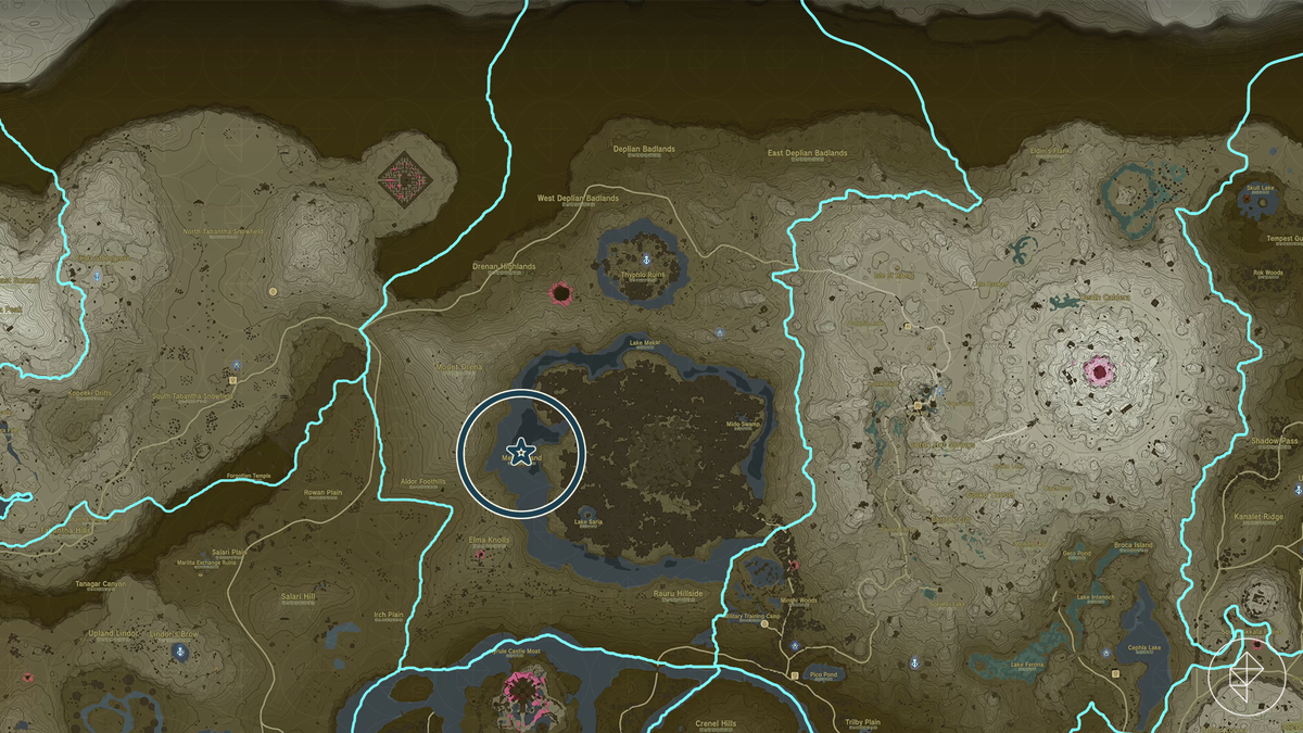 Spear Phantom Ganon locations on the map of Hyrule in The Legend of Zelda: Tears of the Kingdom