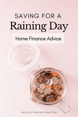 비오는 날을 위해 저장 | 주택 금융 조언