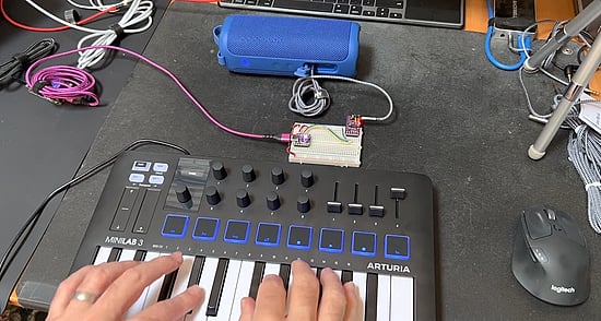 סינטיסייזר MIDI חדש של CircuitPython