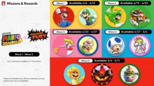 Nintendo Switch Online에 Super Mario 3D World + Bowser's Fury 아이콘 추가