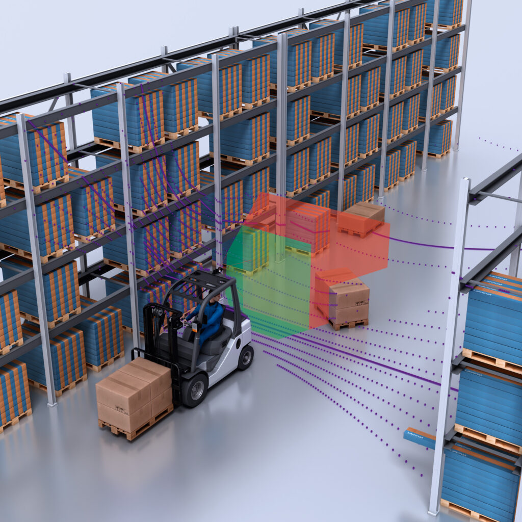 Präzise 3D-Navigation und Kollisionsvermeidung – Logistikunternehmen