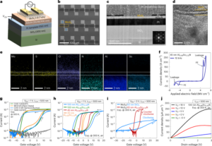 Skalowalne CMOS kompatybilne z back-end-of-line AlScN/dwuwymiarowe kanałowe ferroelektryczne tranzystory polowe - Nature Nanotechnology
