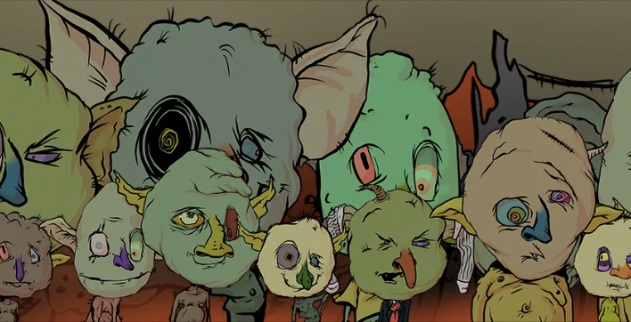 A screenshot of a Goblintown illustration to demonstrate NFT IP licensing 