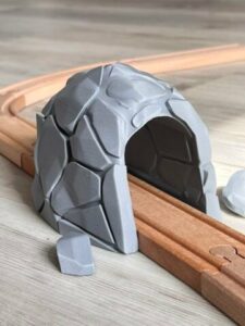 木造軌道列車のトンネル #3DThurds #3DPrinting