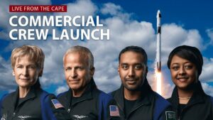 Two Americans, two Saudis launch on commercial astronaut mission