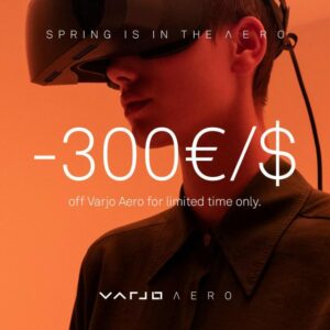 Varjo、最優秀頭部装着型デバイスノミネートを祝って、Varjo Aero を 300 ドル割引