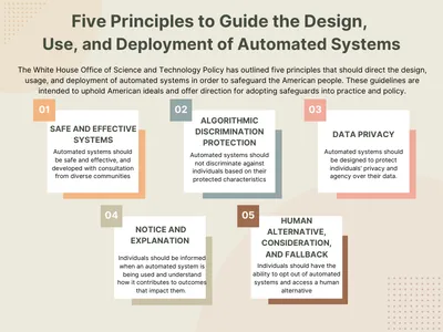 Five Principles to Guide the Design, Use, and Deployment of Automated Systems | White House Meeting | AI