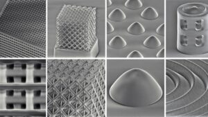 Pencetakan 3D struktur kaca berskala nano tanpa sintering