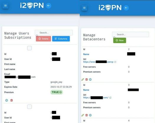 Skrbniške poverilnice ponudnika storitev VPN, ki so jih razkrili hekerji v skupini Telegram