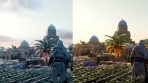Assassin's Creed Mirage PS5, PS4 zawiera filtr desaturacji grafiki, aby dopasować wygląd oryginału