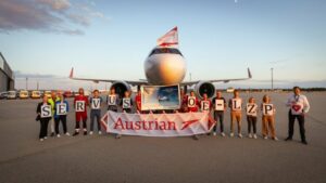 Austrian Airlines ønsker sin fjerde Airbus A320neo velkommen