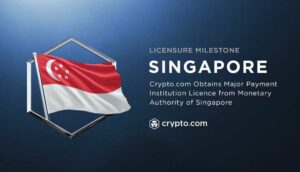 Crypto.com mottar digital token-lisens i Singapore